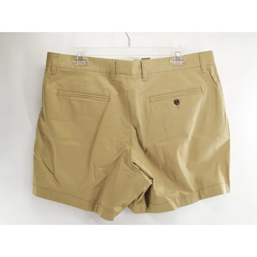 J. Crew Portsider NWT Stretch Chino Shorts Men's Size 35 Khaki Tan 5